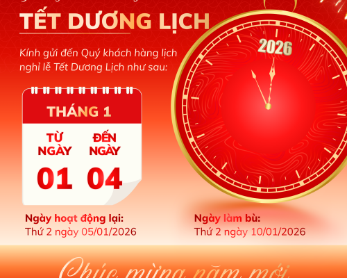 CHÚC MỪNG NĂM MỚI 2026 - LỊCH NGHỈ LỄ TẾT DƯƠNG LỊCH
